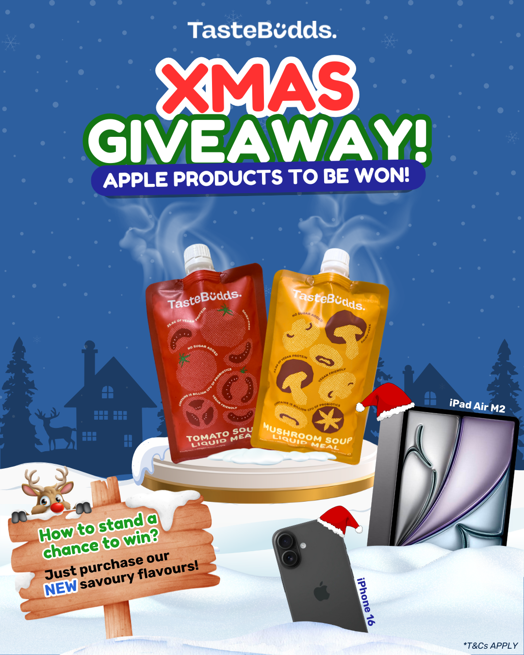 TasteBudds’ NEW Savoury Flavours & Exciting Xmas Giveaway! 🎄🍅🍄