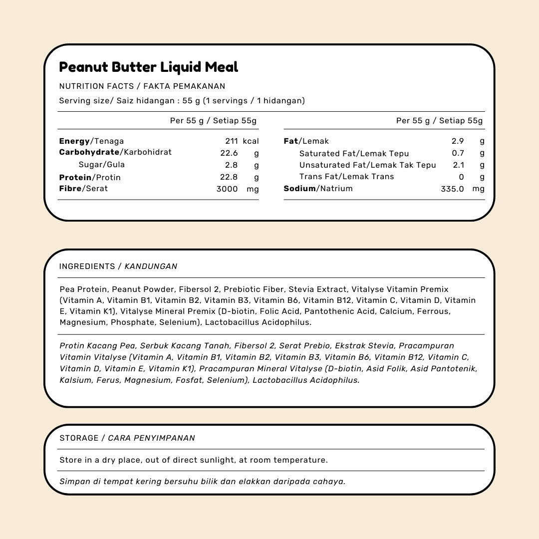 [Limited Edition] Peanut Butter Liquid Meal